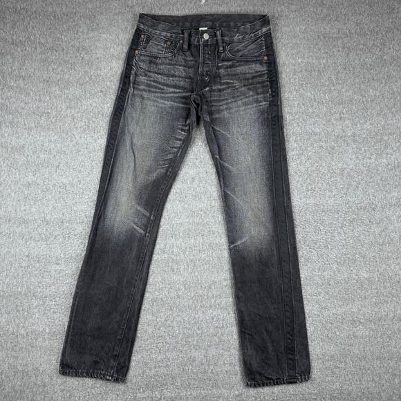 RRL Selvedge Jeans‎ Men's 28x30 Black Japanese Denim Straight Leg Faded USA - Picture 2 of 15